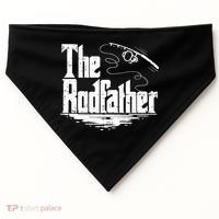 Funny Fishing Gift The Rodfather USA-Made Doggie Bandana thumb 0