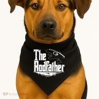 Funny Fishing Gift The Rodfather USA-Made Doggie Bandana thumb 1