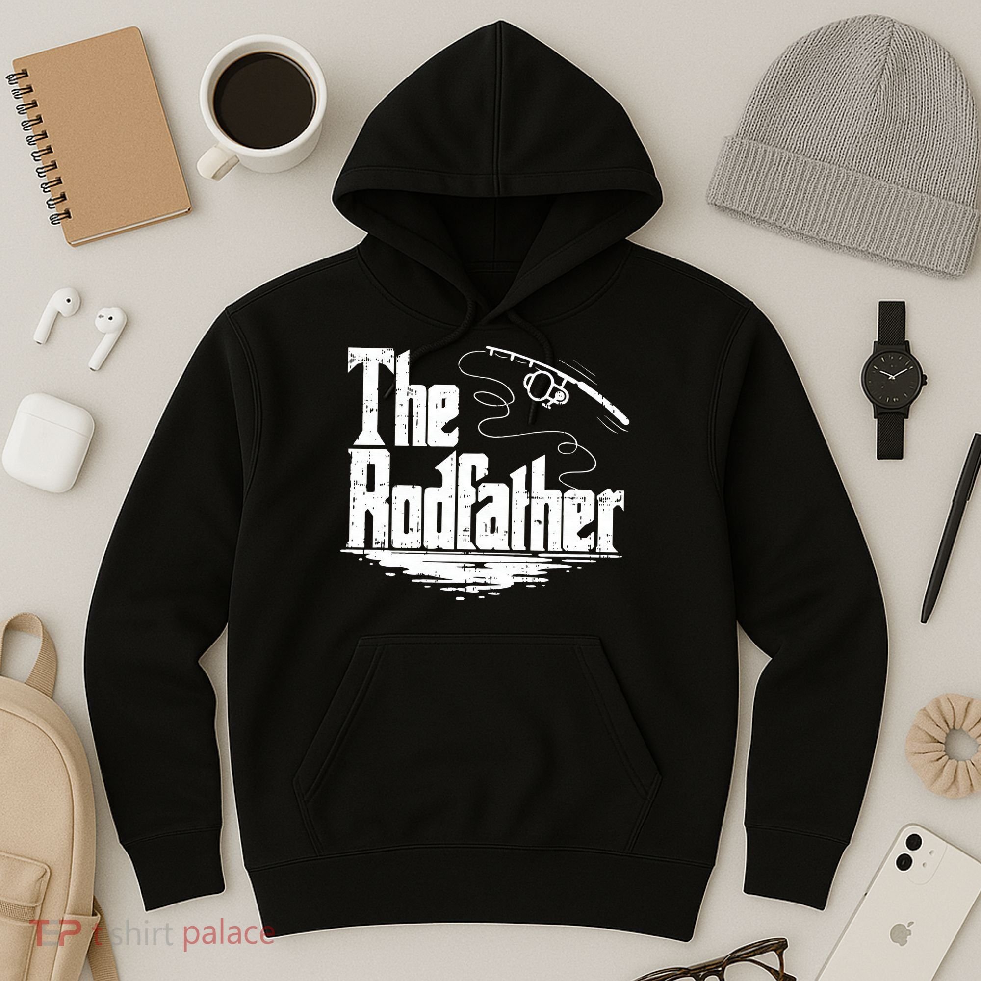 Funny Fishing Gift The Rodfather Hoodie