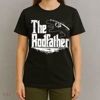 Funny Fishing Gift The Rodfather T-Shirt thumb 4