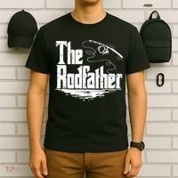 Funny Fishing Gift The Rodfather T-Shirt thumb 6