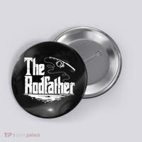 Funny Fishing Gift The Rodfather Button thumb 0
