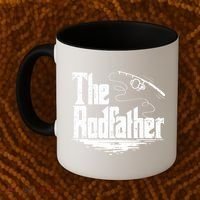 Funny Fishing Gift The Rodfather Coffee Mug thumb 2