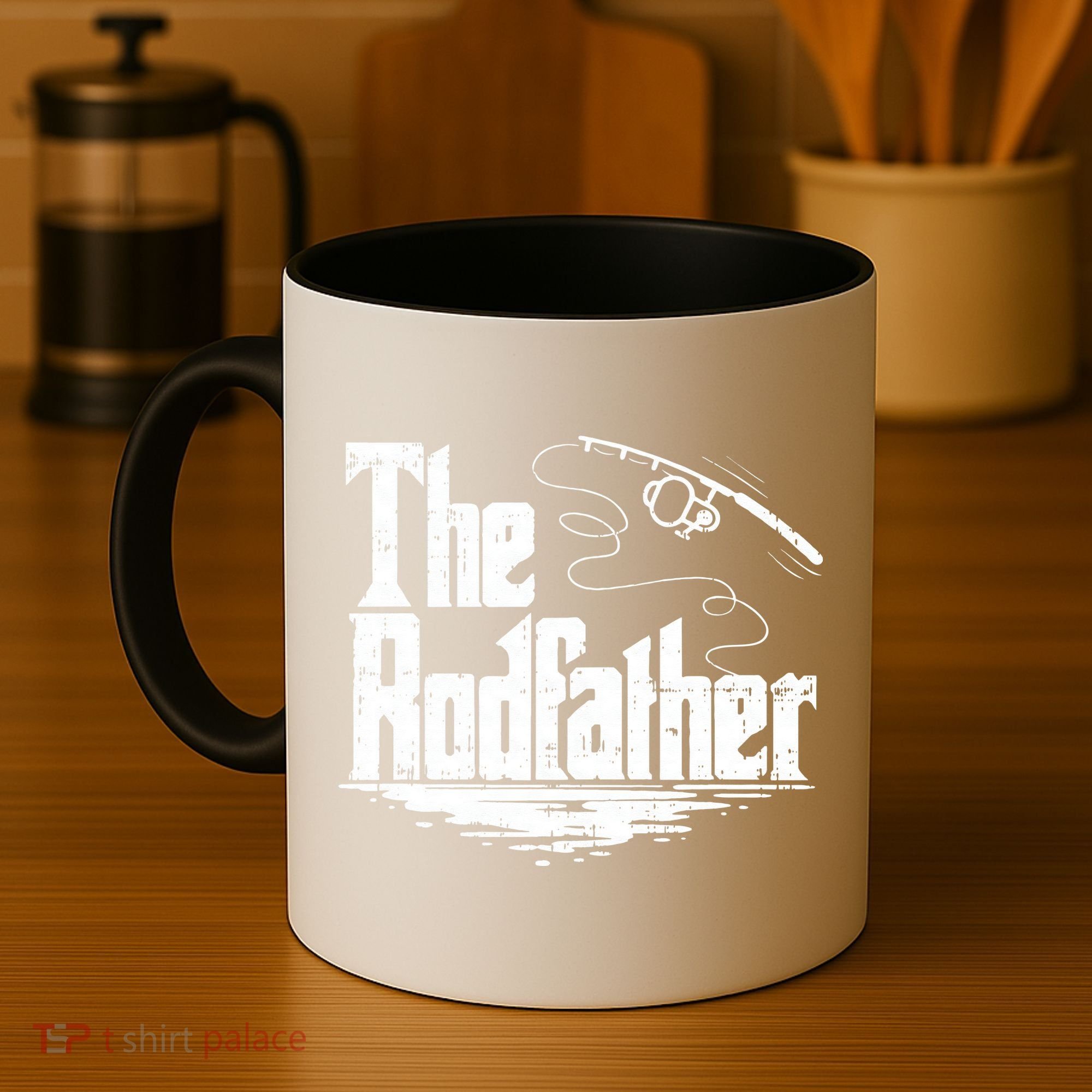 Funny Fishing Gift The Rodfather Coffee Mug