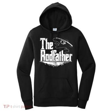 Funny Fishing Gift The Rodfather Women's Hoodie