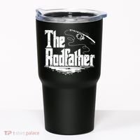 Funny Fishing Gift The Rodfather Tumbler thumb 0
