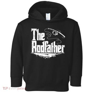 Funny Fishing Gift The Rodfather Toddler Hoodie