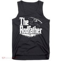 Funny Fishing Gift The Rodfather Tank Top thumb 0