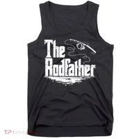 Funny Fishing Gift The Rodfather Tank Top thumb 0