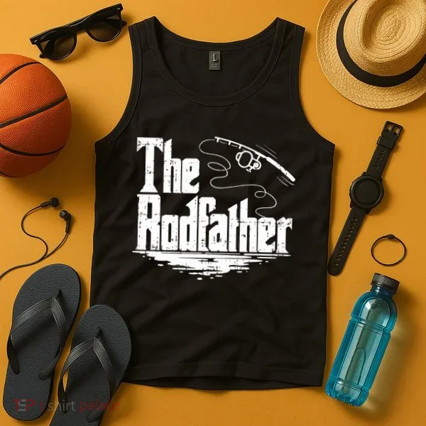 Funny Fishing Gift The Rodfather Tank Top