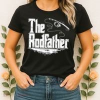 Funny Fishing Gift The Rodfather Women's T-Shirt thumb 2