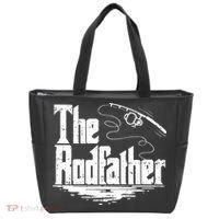Funny Fishing Gift The Rodfather Tote Bag thumb 0
