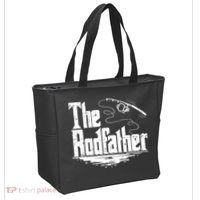 Funny Fishing Gift The Rodfather Tote Bag thumb 2