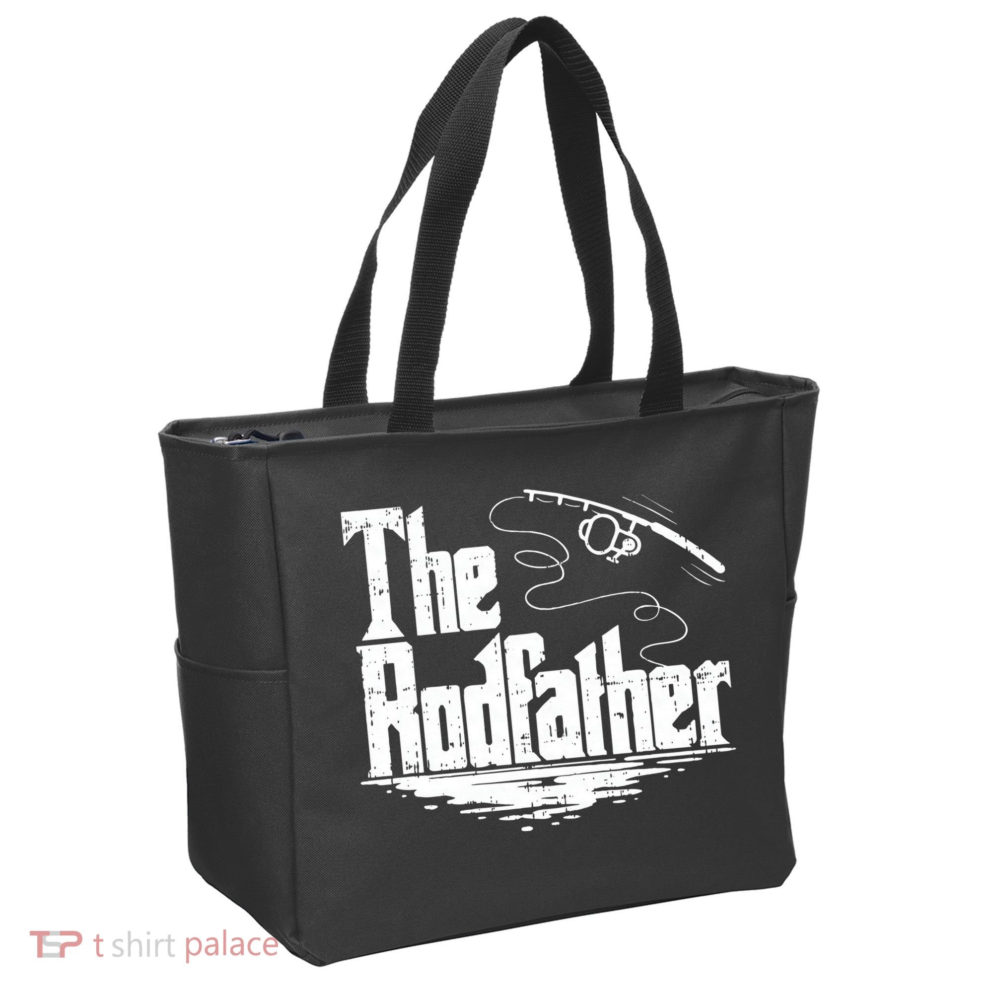 Funny Fishing Gift The Rodfather Tote Bag