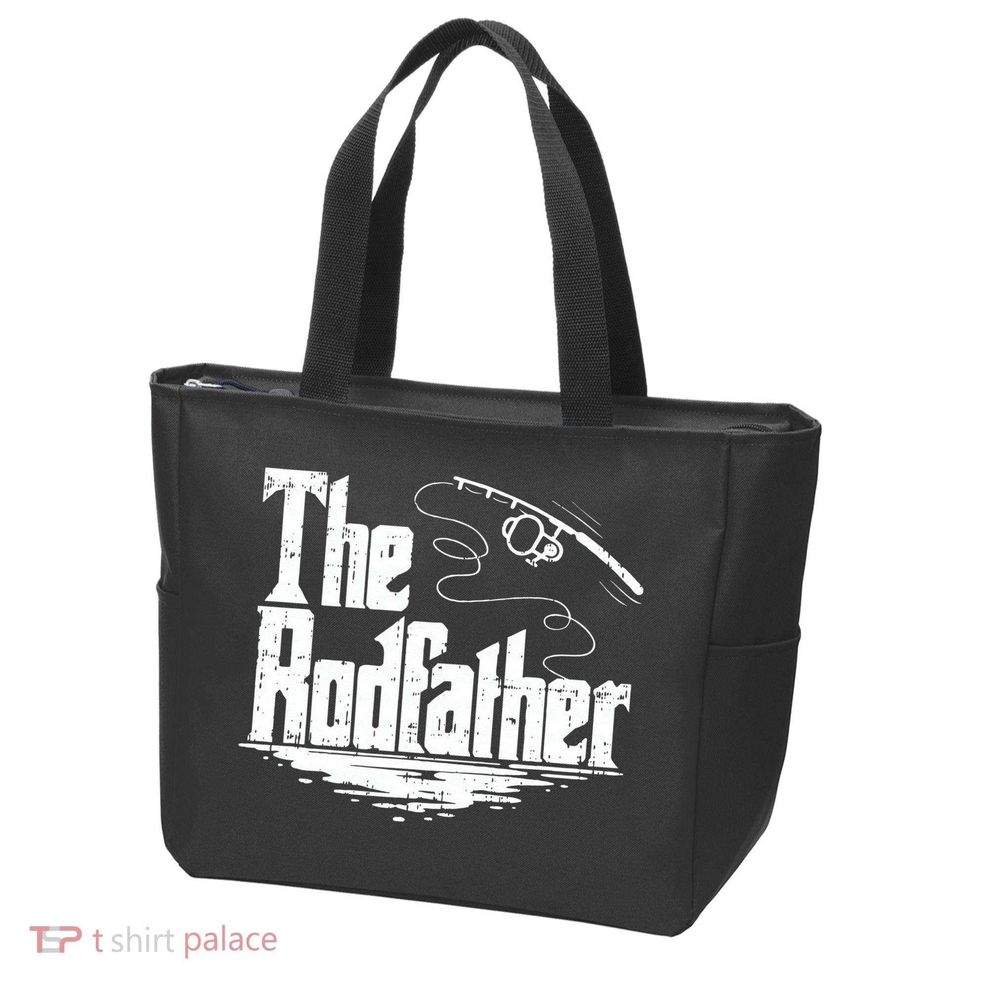 Funny Fishing Gift The Rodfather Tote Bag