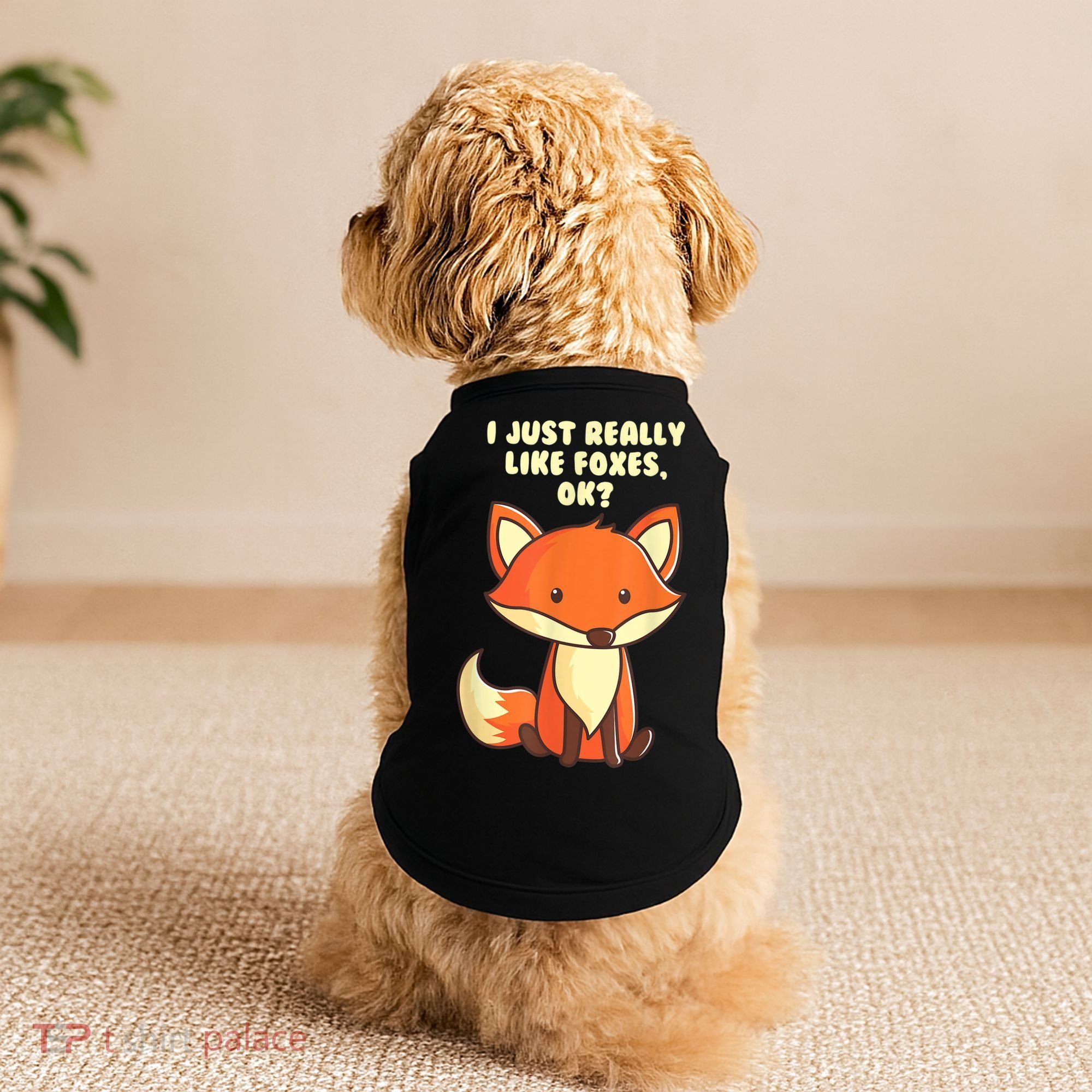Funny Fox Gift I Just Really Like Foxes Ok Gift Doggie Tank