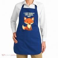 Funny Fox Gift I Just Really Like Foxes Ok Gift Apron thumb 2