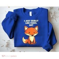 Funny Fox Gift I Just Really Like Foxes Ok Gift Sweatshirt thumb 2
