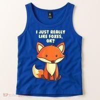 Funny Fox Gift I Just Really Like Foxes Ok Gift Tank Top thumb 2