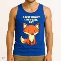 Funny Fox Gift I Just Really Like Foxes Ok Gift Tank Top thumb 3