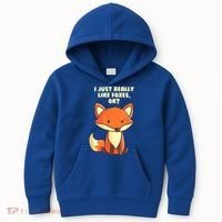 Funny Fox Gift I Just Really Like Foxes Ok Gift Kids Hoodie thumb 0