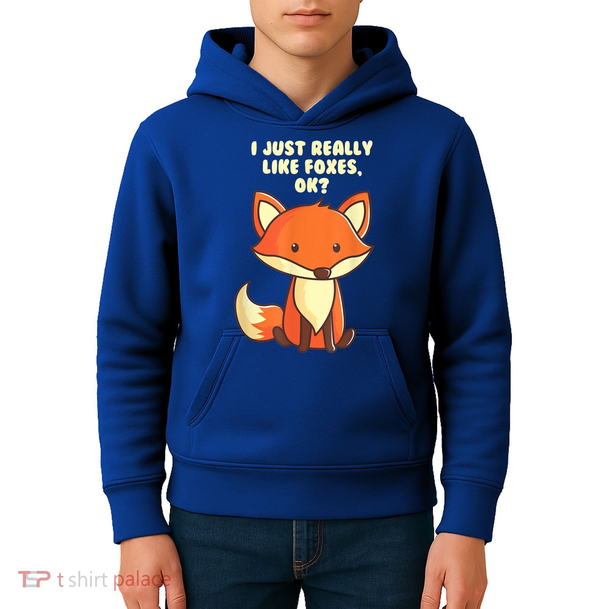 Funny Fox Gift I Just Really Like Foxes Ok Gift Kids Hoodie