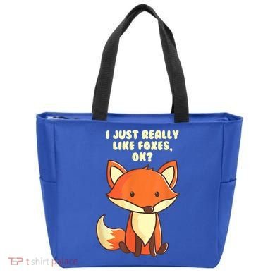 Funny Fox Gift I Just Really Like Foxes Ok Gift Tote Bag
