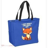 Funny Fox Gift I Just Really Like Foxes Ok Gift Tote Bag thumb 2