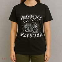 Freestyle Forever Graffiti Boombox 80S Music T-Shirt thumb 4