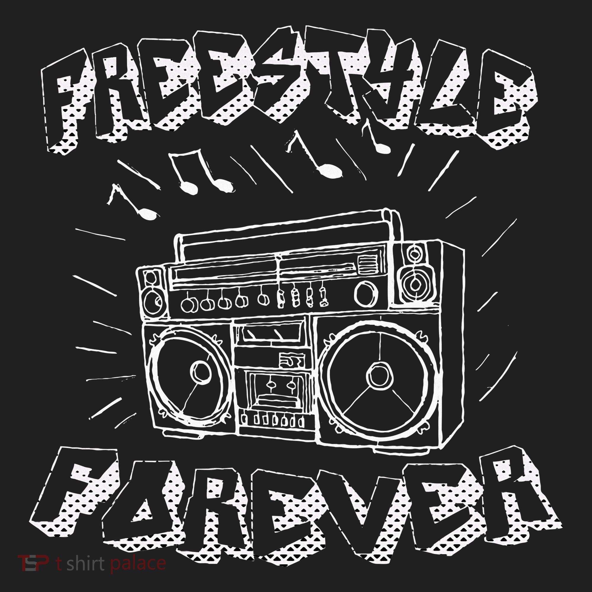 Freestyle Forever Graffiti Boombox 80S Music Beanie