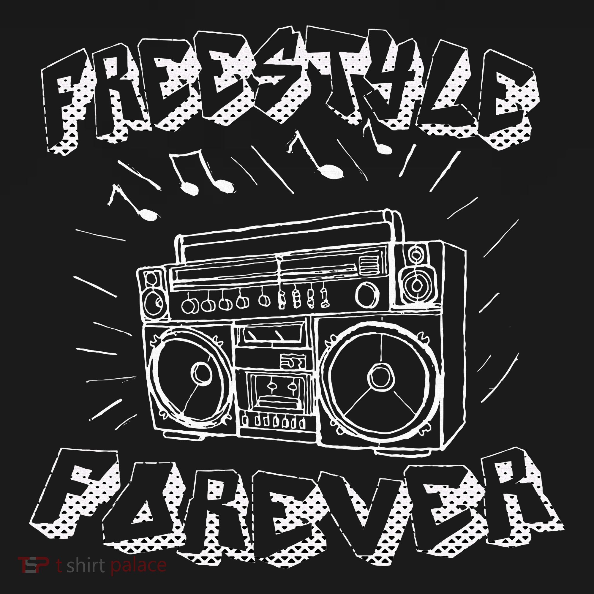 Freestyle Forever Graffiti Boombox 80S Music Toddler T-Shirt