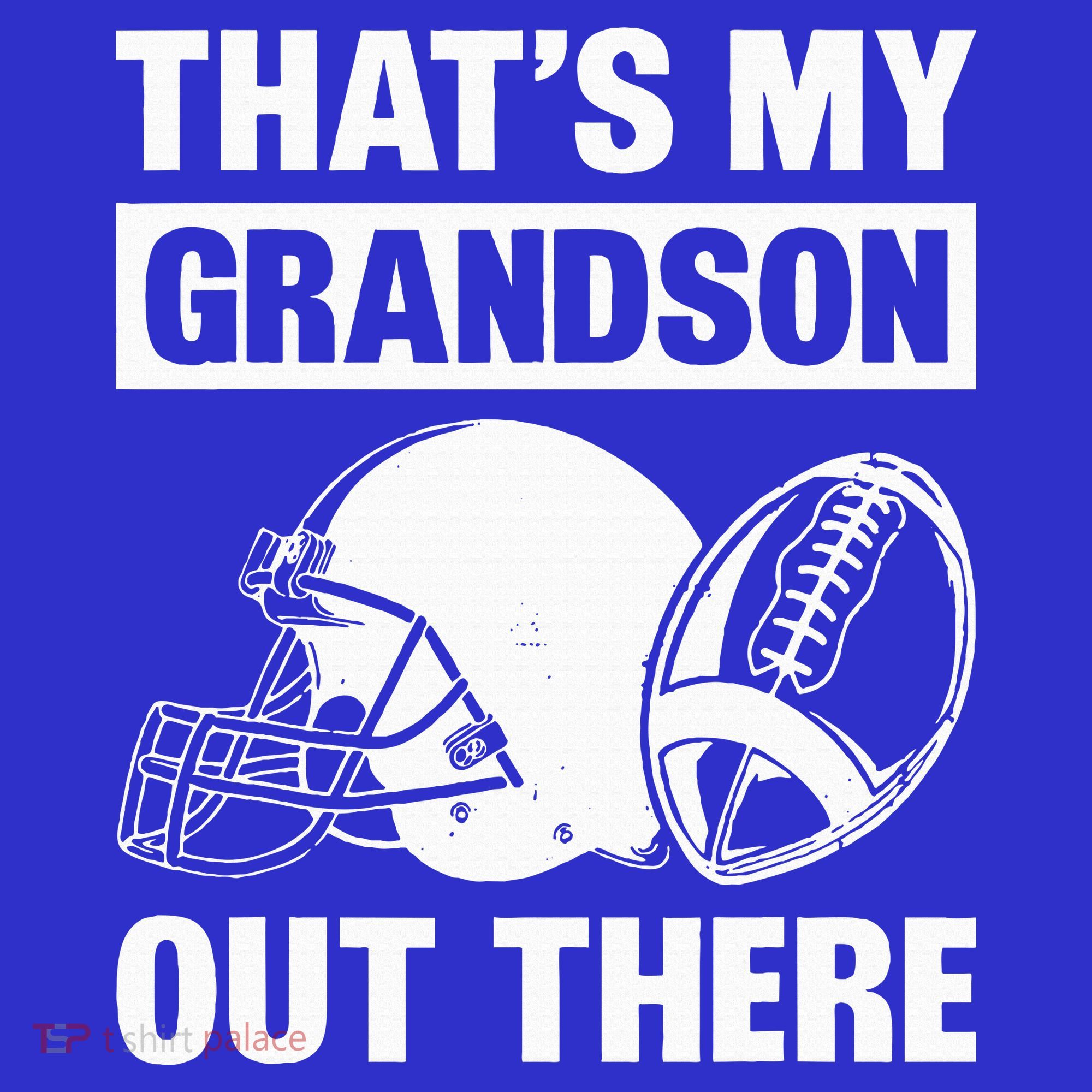 Funny Football Grandma Grandpa Thats My Grandson Out There Women's Tank Top