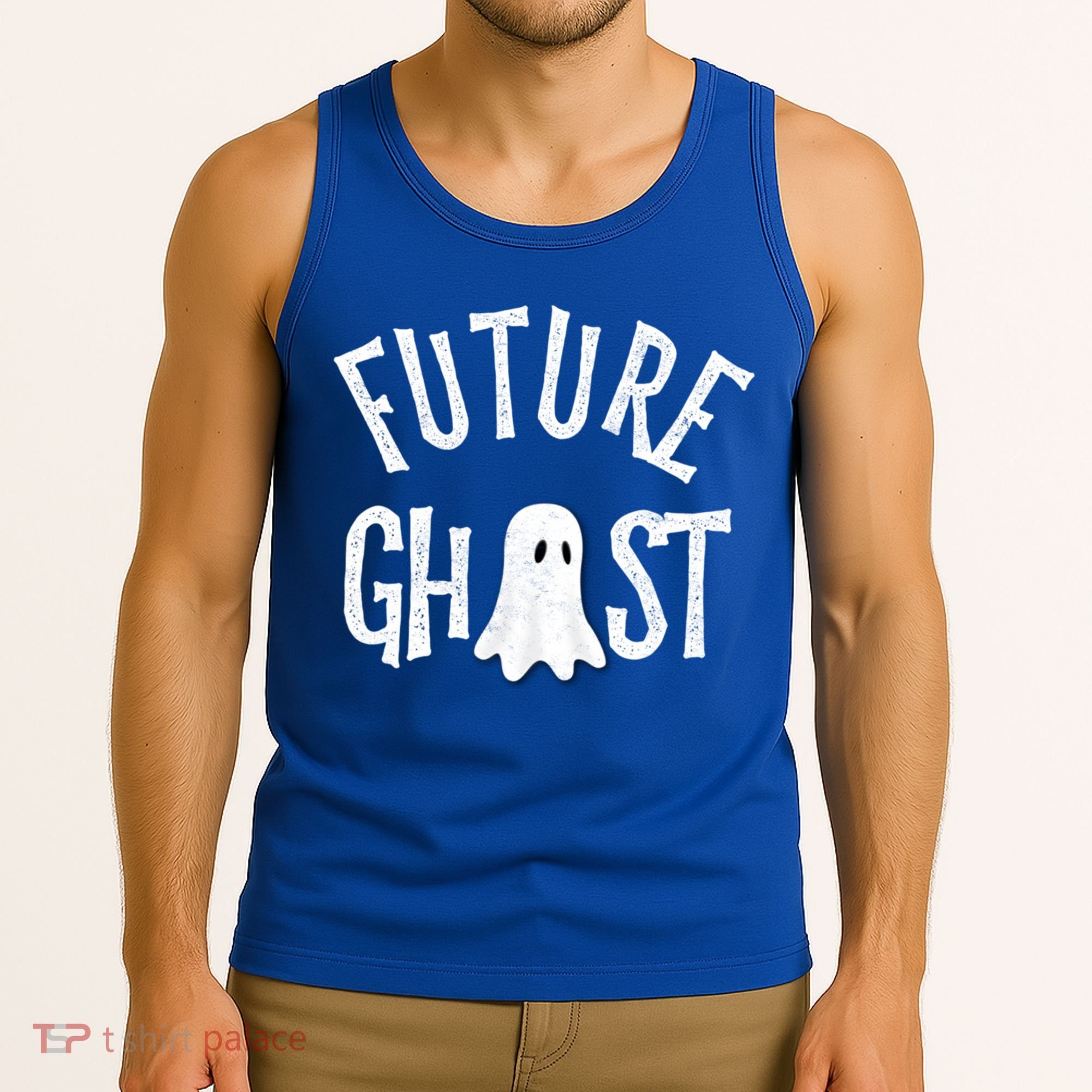 Funny Future Ghost Halloween Scary Costume For And Adults Cute Gift Tank Top