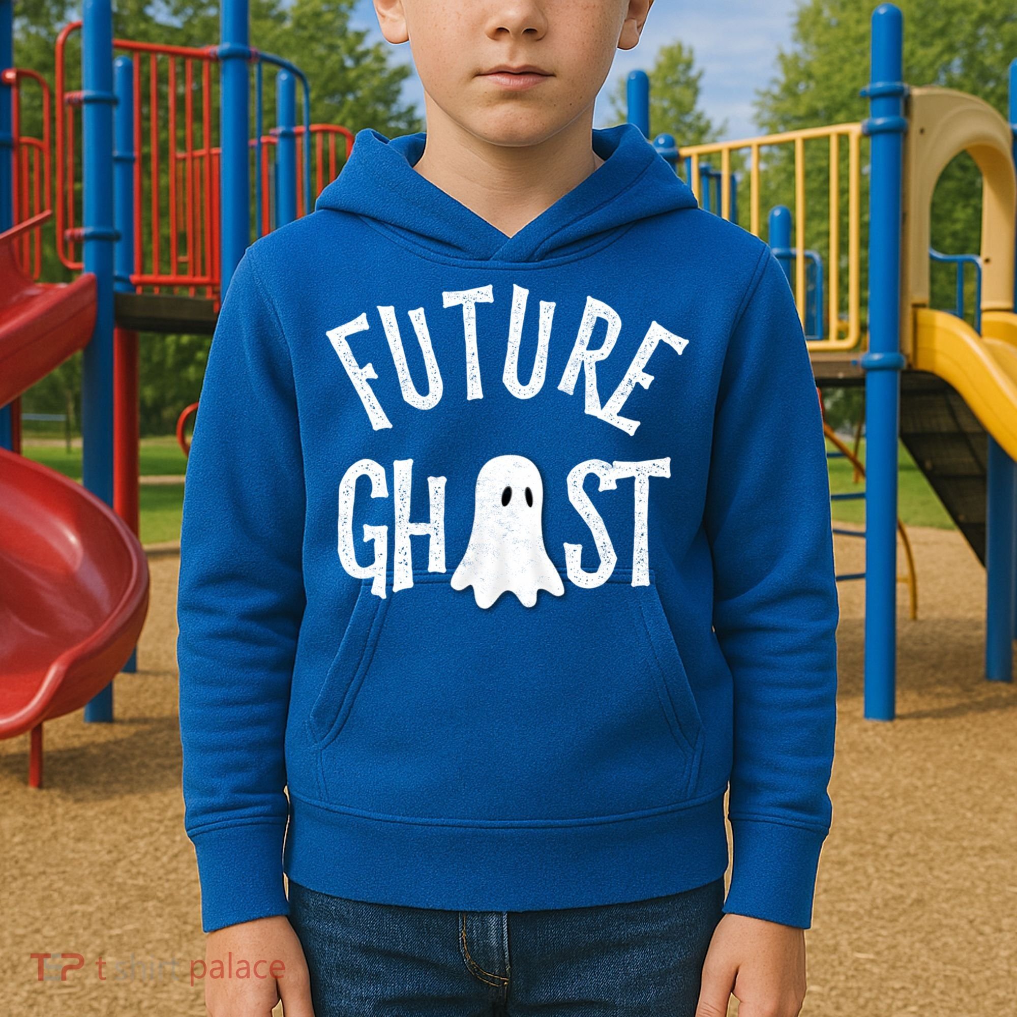 Funny Future Ghost Halloween Scary Costume For And Adults Cute Gift Kids Hoodie