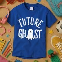 Funny Future Ghost Halloween Scary Costume For And Adults Cute Gift Kids T-Shirt thumb 3