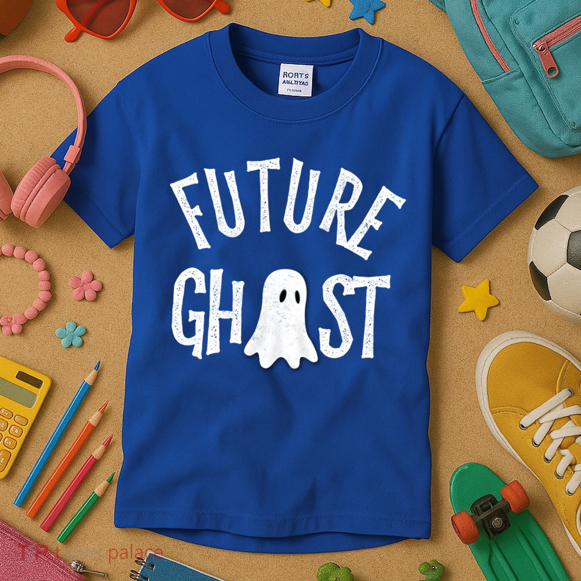 Funny Future Ghost Halloween Scary Costume For And Adults Cute Gift Kids T-Shirt