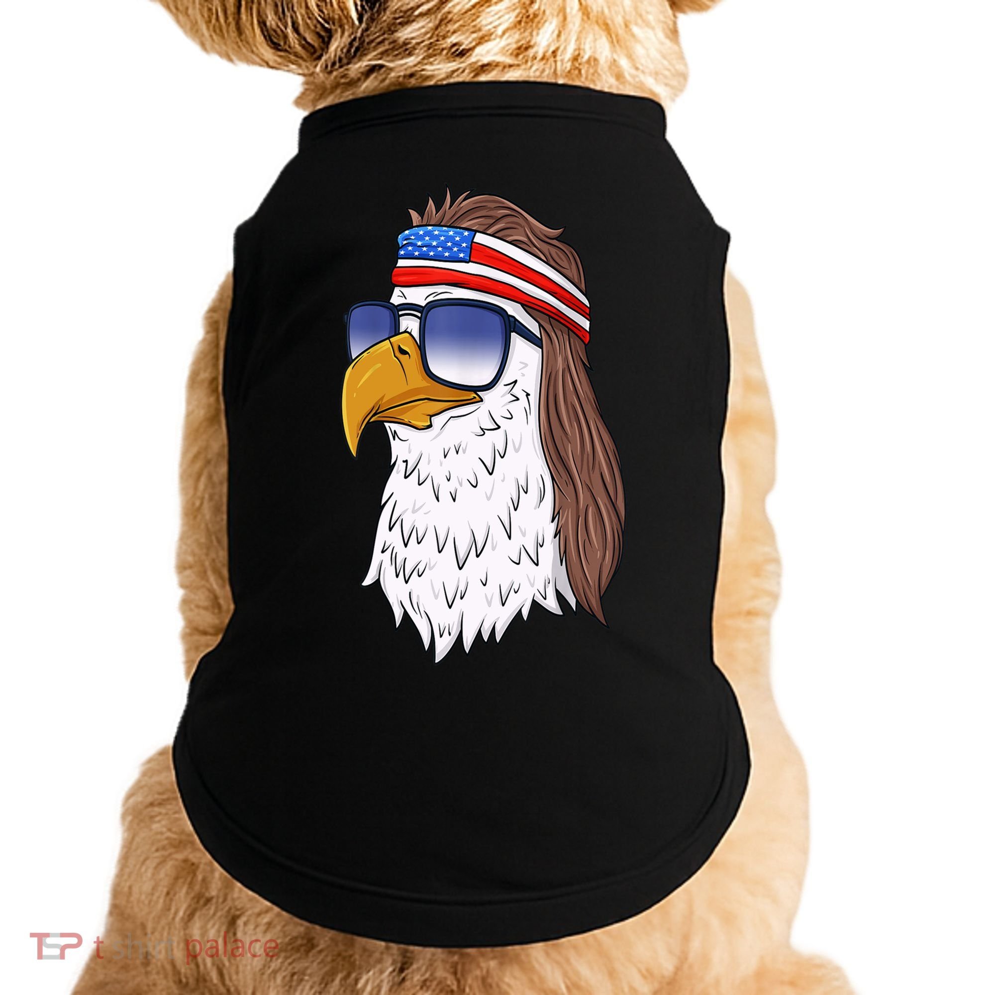 Funny Funny Gift American Bald Eagle Mullet 4th Of July Cute Gift Doggie Tank