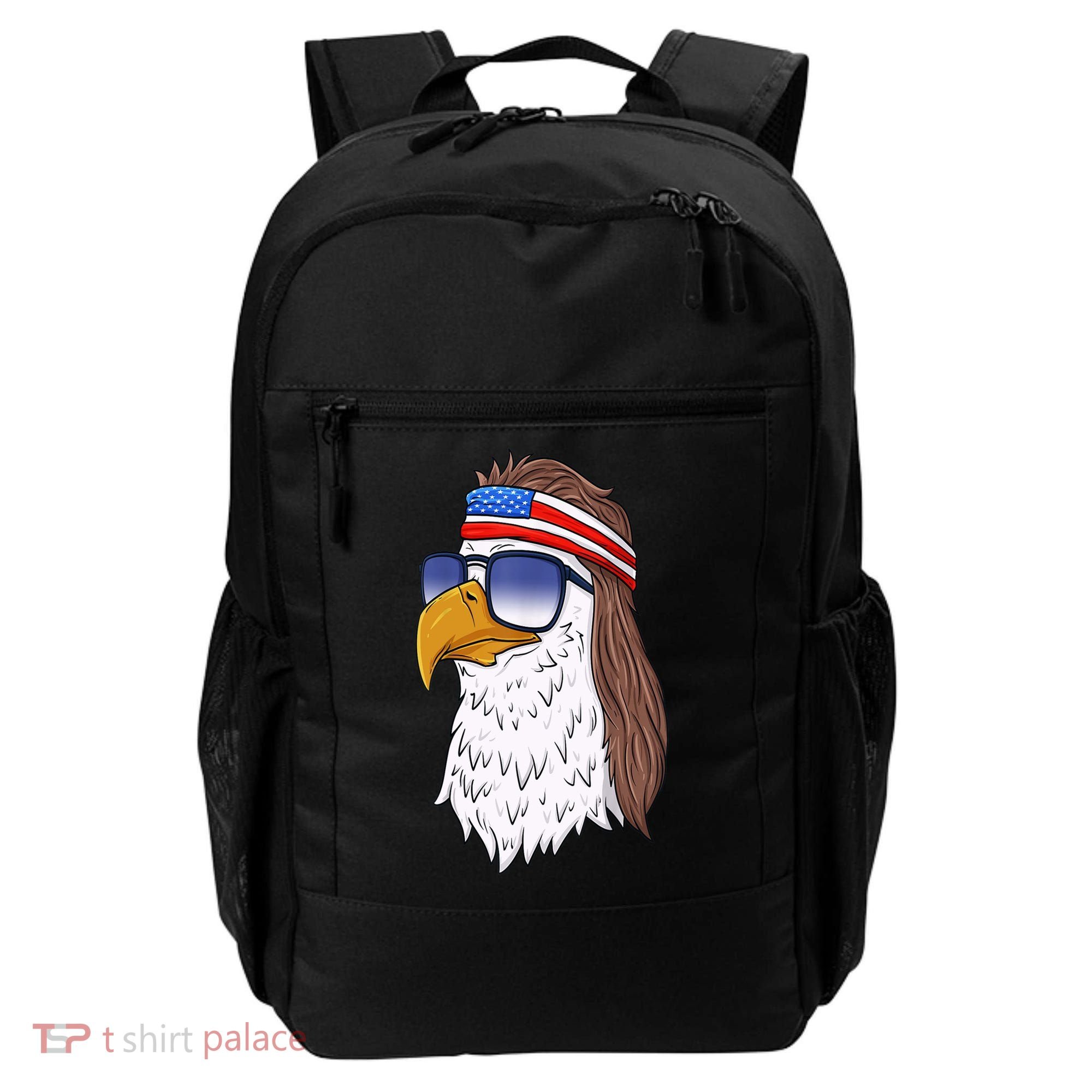 Funny Funny Gift American Bald Eagle Mullet 4th Of July Cute Gift Backpack