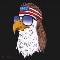 Funny Funny Gift American Bald Eagle Mullet 4th Of July Cute Gift Ornament thumb 1