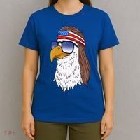 Funny Funny Gift American Bald Eagle Mullet 4th Of July Cute Gift T-Shirt thumb 4
