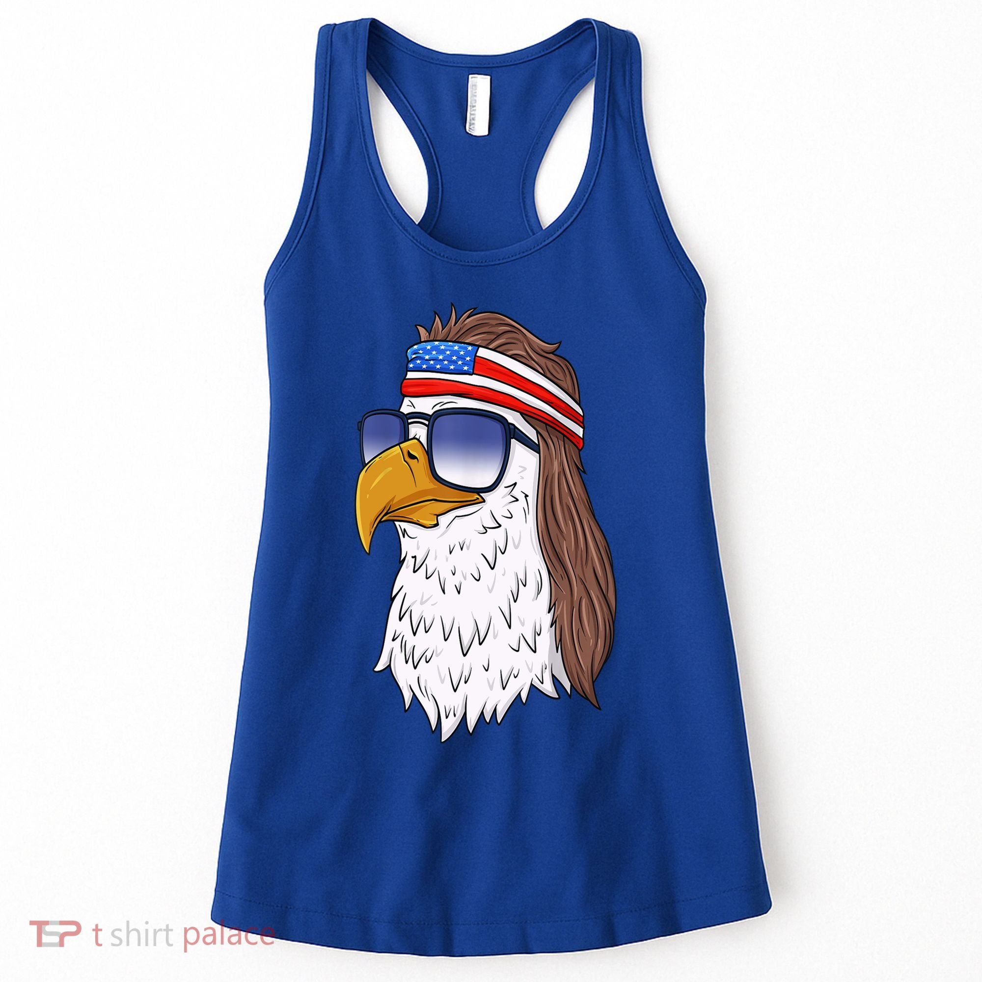Funny Funny Gift American Bald Eagle Mullet 4th Of July Cute Gift Women's Tank Top