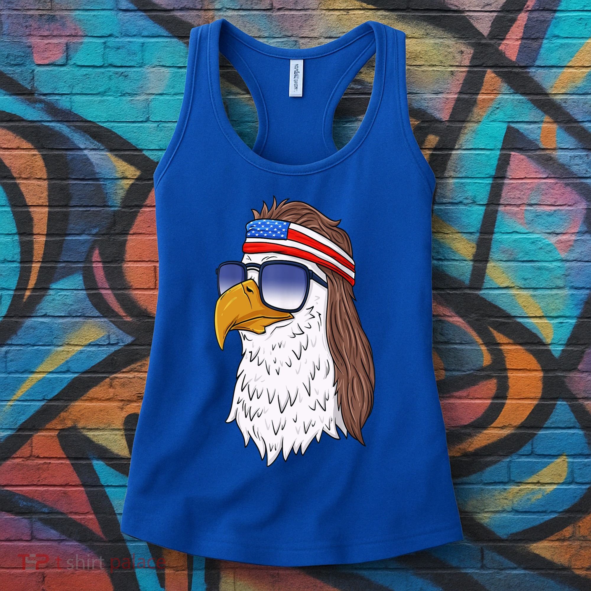 Funny Funny Gift American Bald Eagle Mullet 4th Of July Cute Gift Women's Tank Top