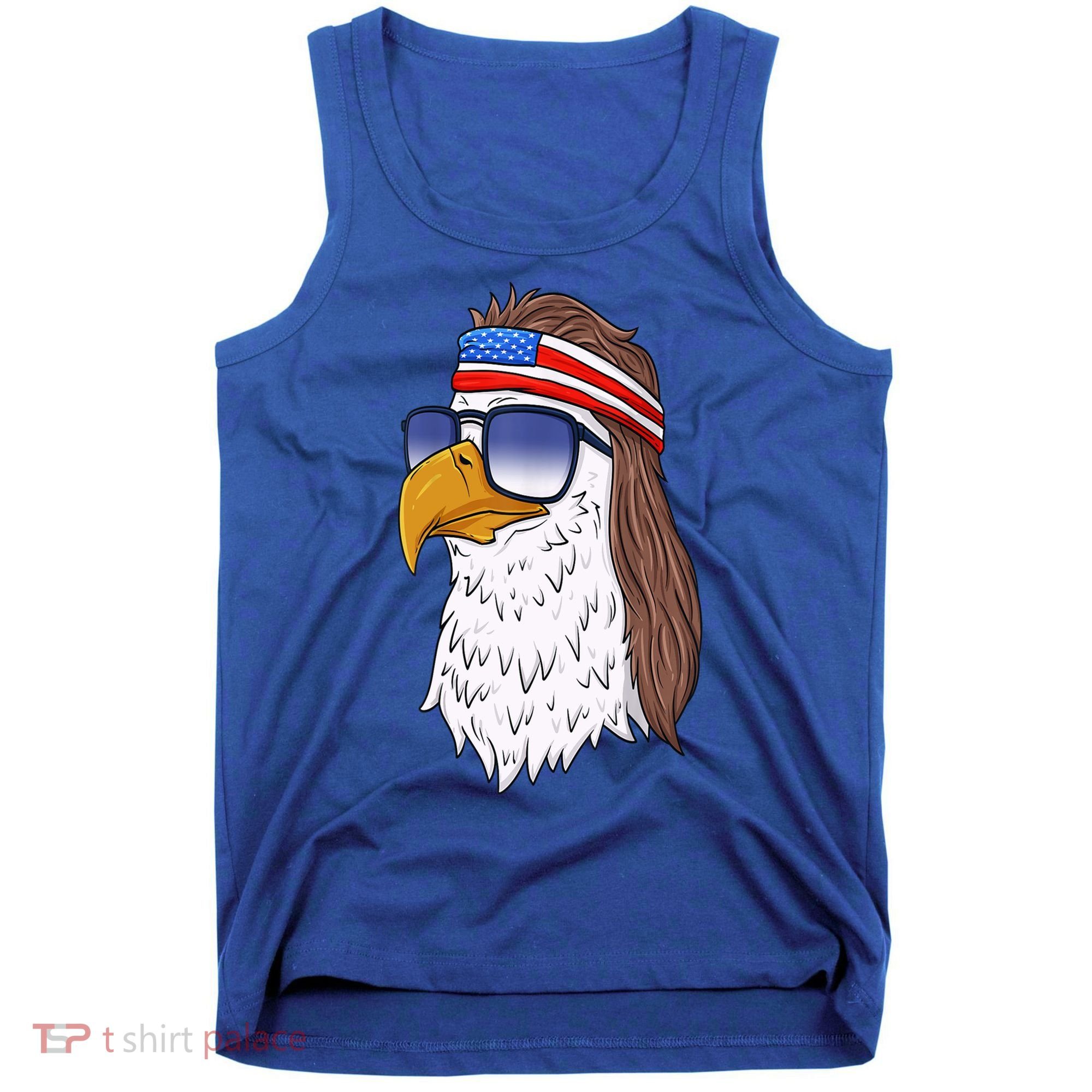 Funny Funny Gift American Bald Eagle Mullet 4th Of July Cute Gift Tank Top