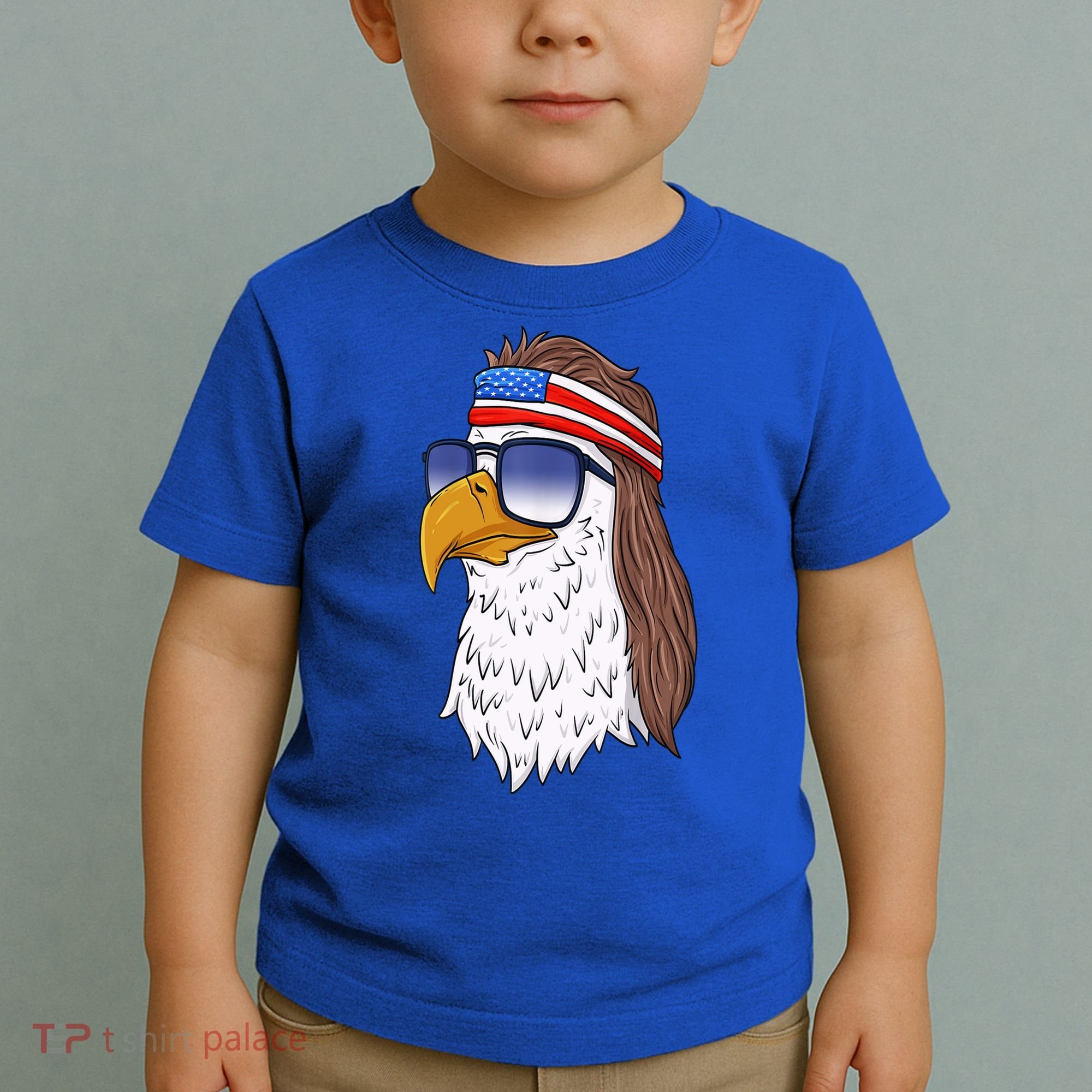 Funny Funny Gift American Bald Eagle Mullet 4th Of July Cute Gift Toddler T-Shirt