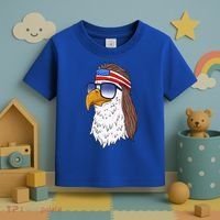 Funny Funny Gift American Bald Eagle Mullet 4th Of July Cute Gift Toddler T-Shirt thumb 3