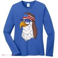 Funny Funny Gift American Bald Eagle Mullet 4th Of July Cute Gift Women's Long Sleeve Shirt thumb 0