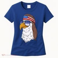 Funny Funny Gift American Bald Eagle Mullet 4th Of July Cute Gift Women's T-Shirt thumb 0