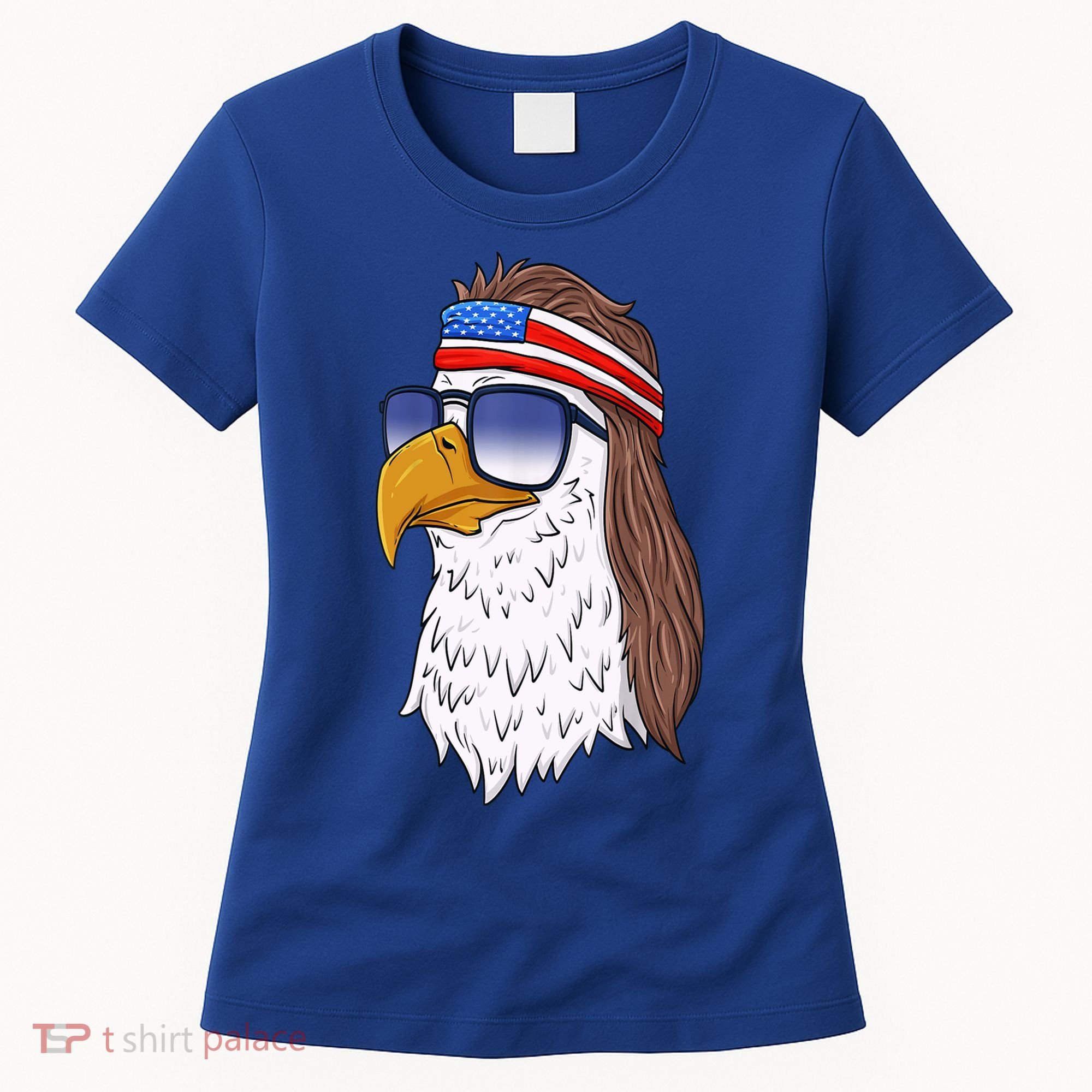 Funny Funny Gift American Bald Eagle Mullet 4th Of July Cute Gift Women's T-Shirt
