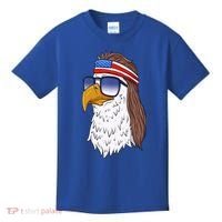 Funny Funny Gift American Bald Eagle Mullet 4th Of July Cute Gift Kids T-Shirt thumb 0