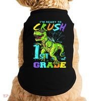 Funny First Grade TRex Tee I'm Ready to Crush 1st Grade Doggie Tank thumb 0